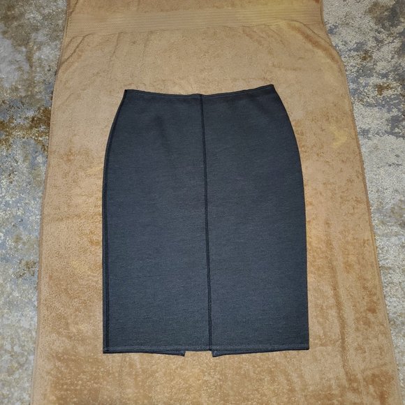 Ann Taylor Dark Grey Pencil Skirt - Picture 1 of 5